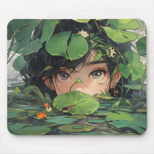 Anime Girl in Pond Muismat (Voorkant)