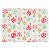 Anime Girl in Santa Hat Waterverf Kerst Groot Cadeauzakje (Achterkant)