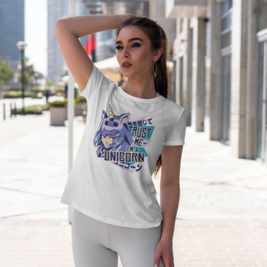 Anime Girl in Unicorn Costume T-shirt