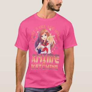 Anime Girl is gewoon een meisje dat van Anime en S T-shirt