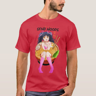 Anime Girl Japans - Send Noods Ramen Noodle Bowl T-shirt