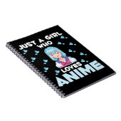 Anime Girl Japanse Otaku Manga Japan Notitieboek (Rechterzijde)