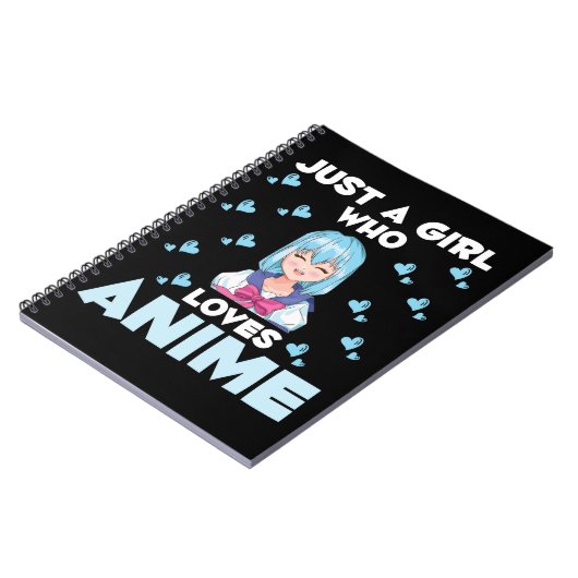 Anime Girl Japanse Otaku Manga Japan Notitieboek (Linkerzijde)