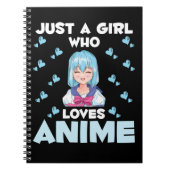 Anime Girl Japanse Otaku Manga Japan Notitieboek (Voorkant)