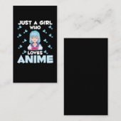Anime Girl Japanse Otaku Manga Japan Visitekaartje (Voorkant / Achterkant)