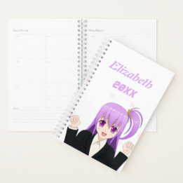 Anime Girl kawaii schattig roze 2022 Planner
