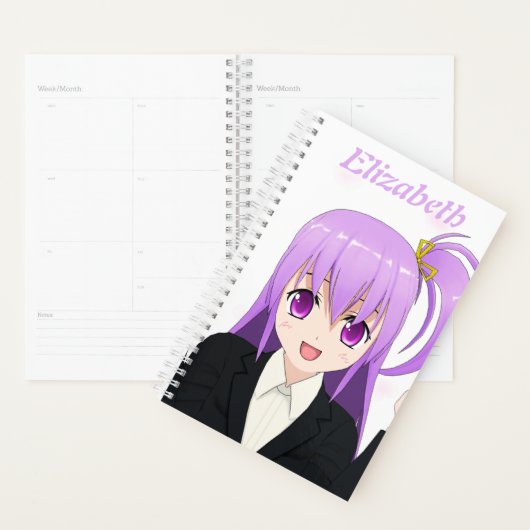 Anime Girl kawaii schattige roze naam 2022 Planner (Display)