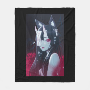 Anime Girl Kawaii Waifu esthetische Japanse Manga Fleece Deken