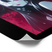 Anime Girl Kawaii Waifu esthetische Japanse Manga  Poster (Hoek)