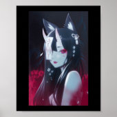 Anime Girl Kawaii Waifu esthetische Japanse Manga  Poster (Voorkant)