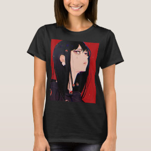 Anime Girl Kawaii Waifu esthetische Japanse Manga  T-shirt