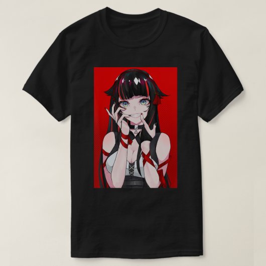 Anime Girl Kawaii Waifu esthetische Japanse Manga  T-shirt (Design voorkant)