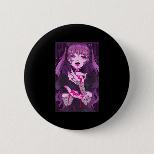 Anime Girl Kawaii Waifu esthetische Japanse otaku Ronde Button 5,7 Cm