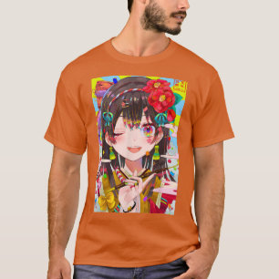 Anime Girl Kawaii Waifu esthetische Japanse otaku  T-shirt