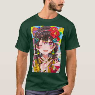 Anime Girl Kawaii Waifu esthetische Japanse otaku  T-shirt