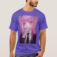 Anime Girl Kawaii Waifu Roze esthetische Japanse O