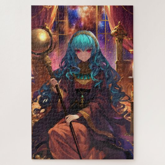 Anime Girl Magician Fantasy Legpuzzel (Verticaal)