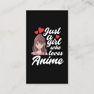 Anime Girl Manga Fan Cosplay Teen Visitekaartje