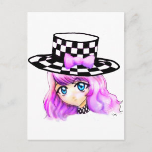 Anime Girl Manga Punk Lolita Harajuku Gothic Style Briefkaart