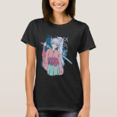 Anime Girl met Katana T-shirt (Voorkant)