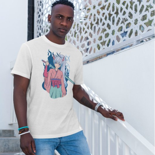 Anime Girl met Katana T-shirt