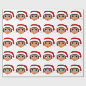 Anime Girl met Pet van Santa Cadeaupapier (Vlak)