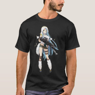 Anime Girl met Pistool T-shirt