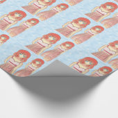 Anime Girl Mode Illustratie Cadeaupapier (Hoek)