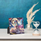 Anime Girl Moon Fairy Princess in de tuin Fotoplaat (Insitu)