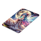 Anime Girl Moon Fairy Princess in de tuin Magneet (Linkerzijde)