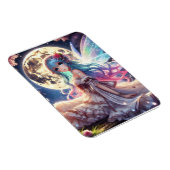 Anime Girl Moon Fairy Princess in de tuin Magneet (Rechterzijde)