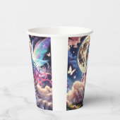 Anime Girl Moon Fairy Princess in de tuin Papieren Bekers (Links)