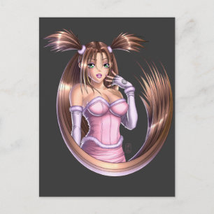 Anime Girl - Nikki Briefkaart