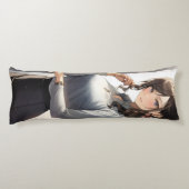 Anime Girl Office Worker Lichaamskussen (Achterkant)