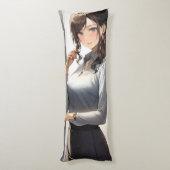 Anime Girl Office Worker Lichaamskussen (Achterkant (Verticaal))