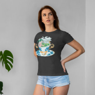 Anime Girl op Tea Cup T-shirt