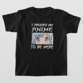 Anime Girl Otaku - IK HEB MIJN ANIME HIER GESTOPT T-shirt (Laagn)