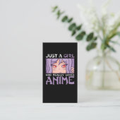 Anime Girl Otaku Kinder Japanse komische manga fan Visitekaartje (Staand voorkant)