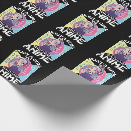 Anime Girl Otaku Teen Japans Manga Comic Fan Cadeaupapier (Hoek)