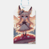 Anime Girl Pixie Hippie Moon Fairy Cadeaulabel (Voorkant)