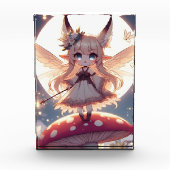 Anime Girl Pixie Hippie Moon Fairy Fotoblokken (Voorkant)