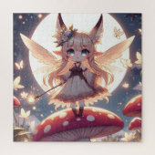 Anime Girl Pixie Hippie Moon Fairy Legpuzzel (Verticaal)