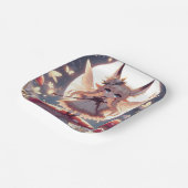 Anime Girl Pixie Hippie Moon Fairy Papieren Bordje (Gebogen)