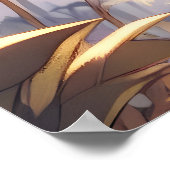 Anime Girl Pixie Hippie Moon Fairy Poster (Hoek)