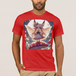 Anime Girl Pixie Hippie Moon Fairy T-shirt