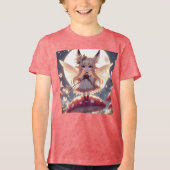 Anime Girl Pixie Hippie Moon Fairy Tri-Blend Shirt (Voorkant)