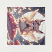 Anime Girl Pixie Hippie Moon Fairy Wandkleed (Voorkant (horizontaal))