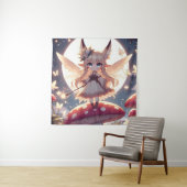 Anime Girl Pixie Hippie Moon Fairy Wandkleed (In situ)