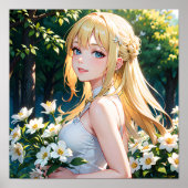 Anime Girl Poster (Voorkant)