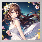 Anime Girl Poster (Voorkant)